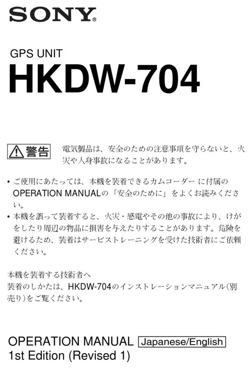 Sony HKDW-704 Operation manual