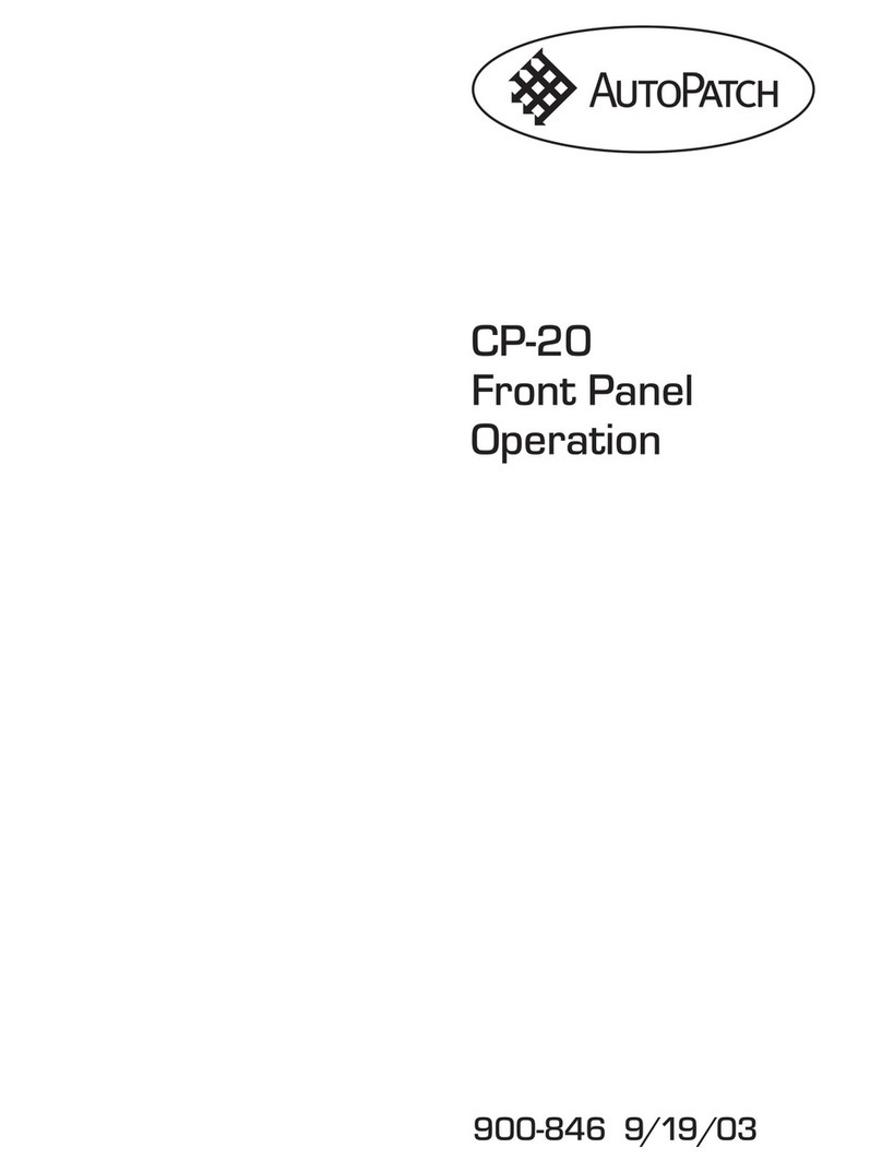 AutoPatch CP-20 Instruction Manual