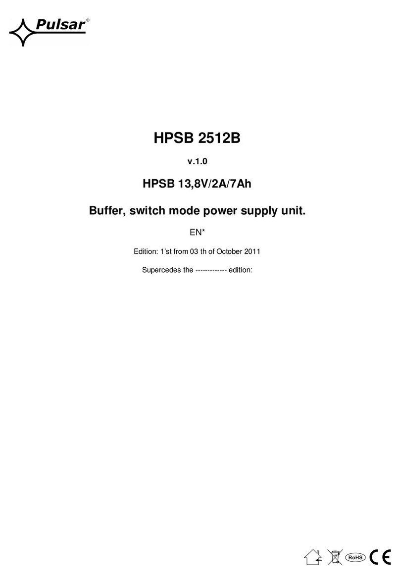 Pulsar HPSB 2512B User manual