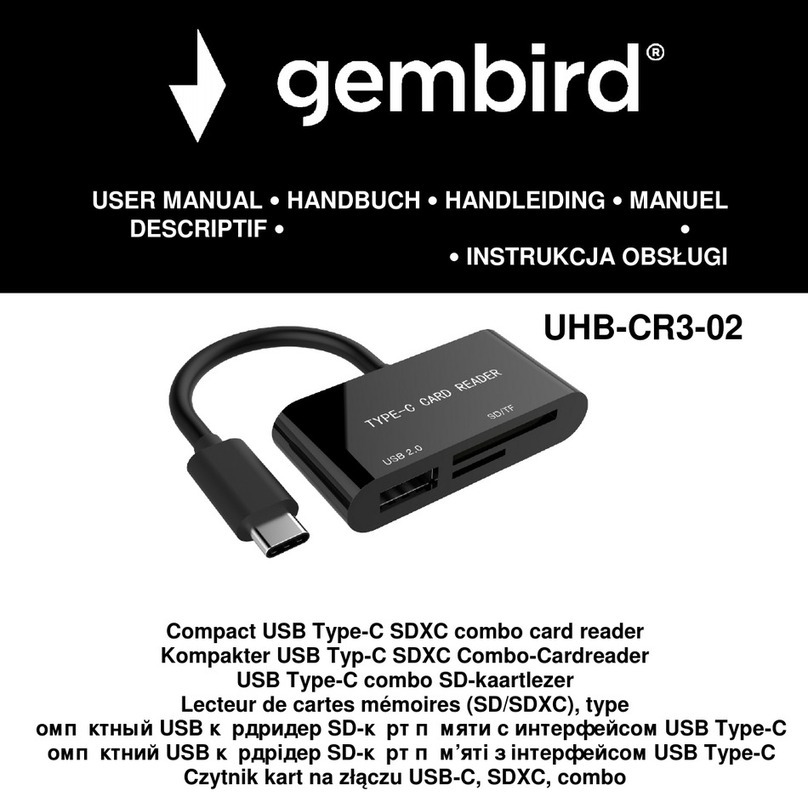Gembird UHB-CR3-02 User manual