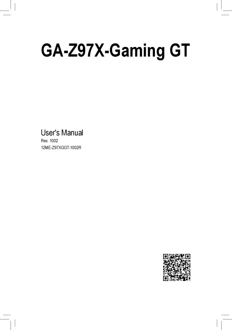 GIGA-BYTE TECHNOLOGY GA-Z97X-Gaming GT user manual