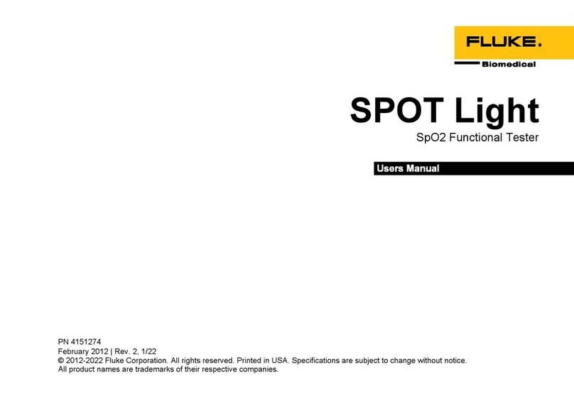 Fluke SPOT Light user manual
