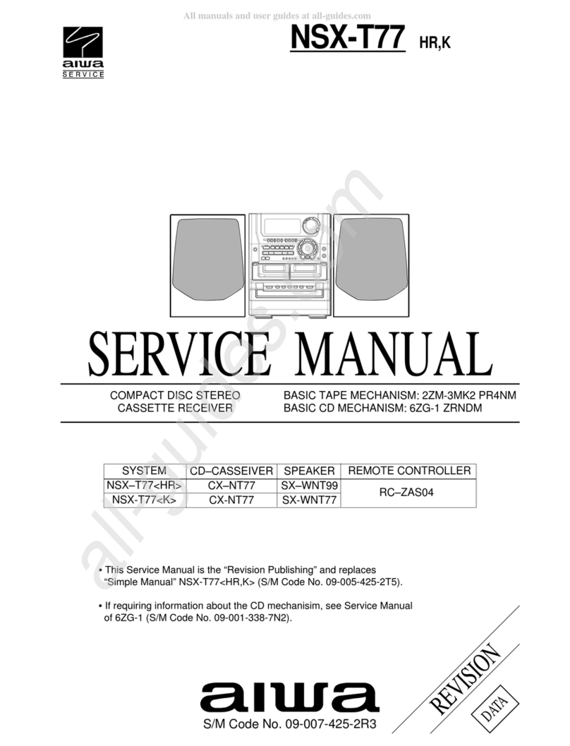 Aiwa NSX-T77 Service manual