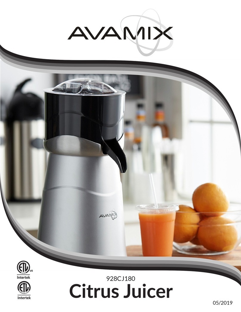 Avamix 928CJ180 user manual