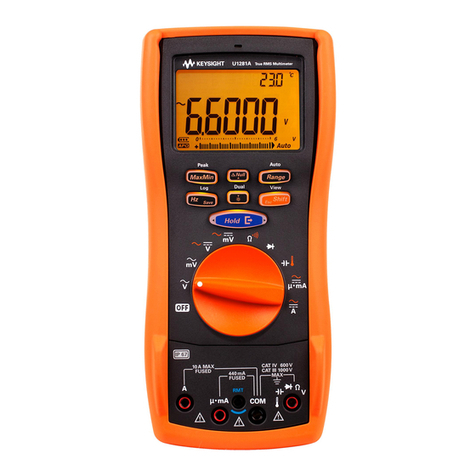 Keysight Technologies U1281A quick start guide