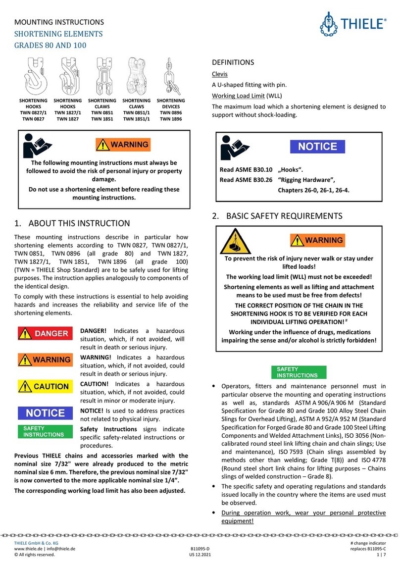 Thiele TWN 0827/1 Mounting instructions