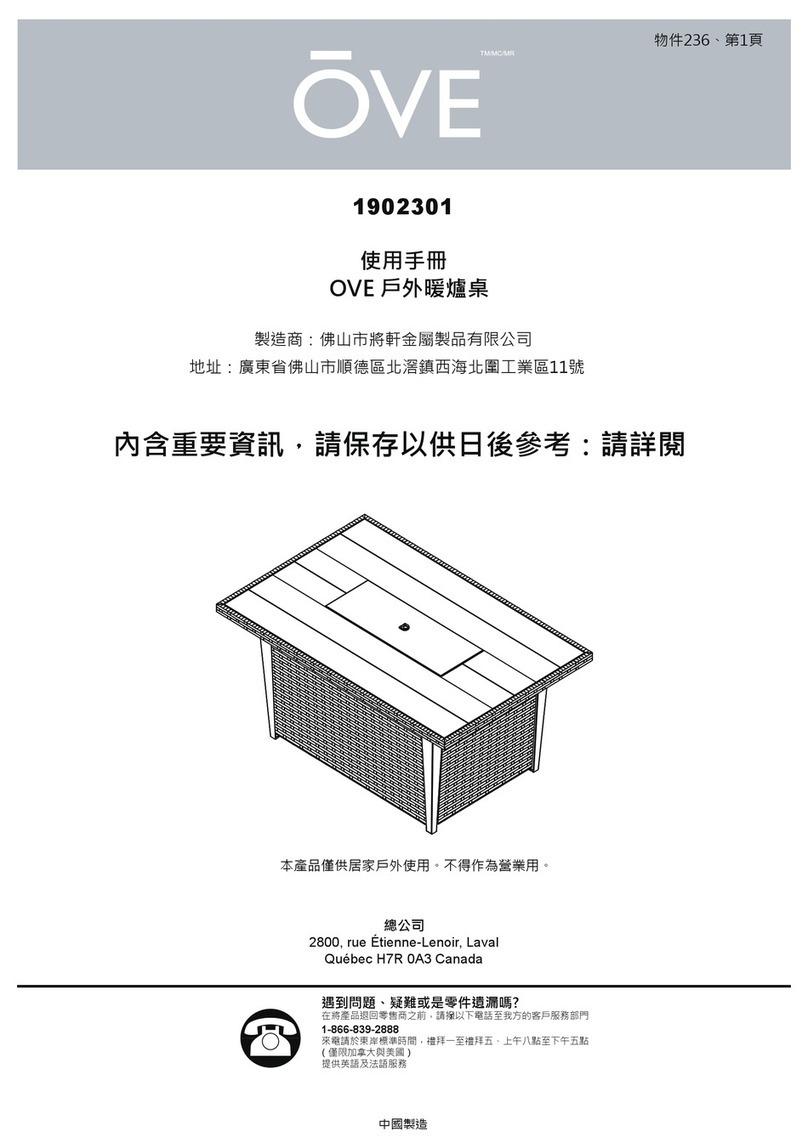 OVE 1902301 owner's manual