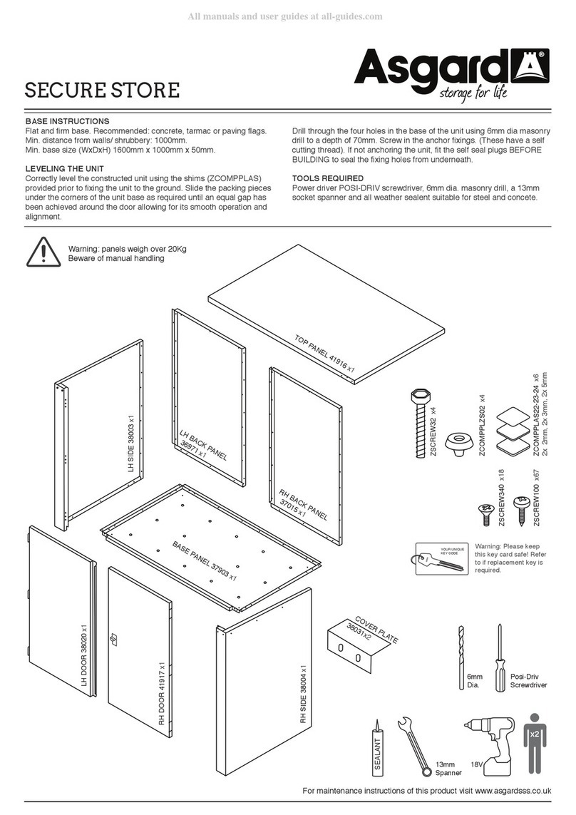 Asgard Secure Store Assembly instructions Asgard Secure Store Assembly instructions