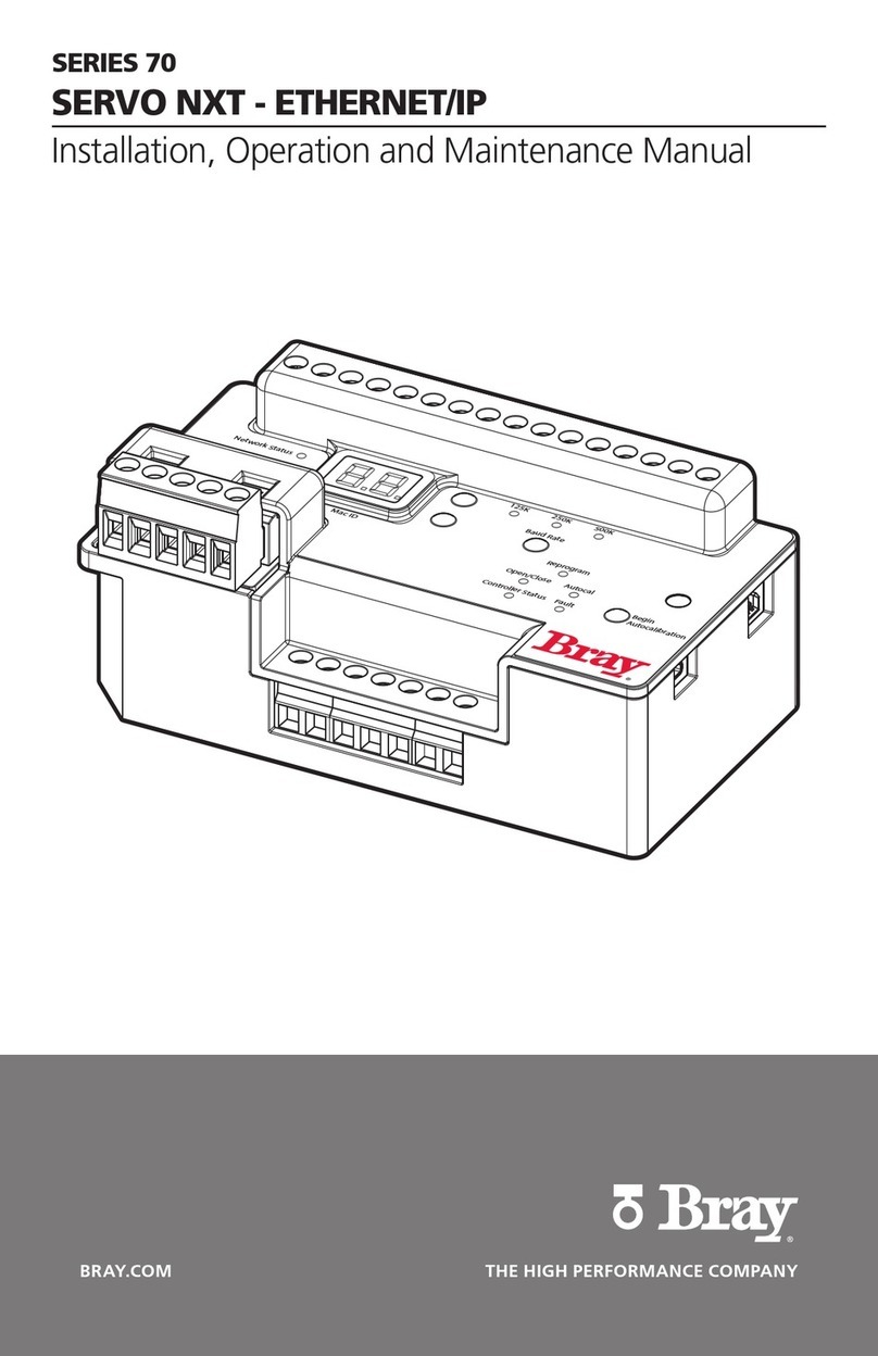 Bray Series 70 Installation, operation and maintenance manual