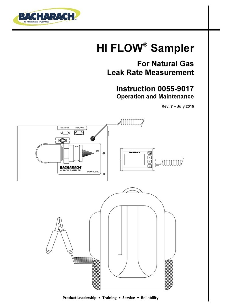 Bacharach High Flow Sampler instructions
