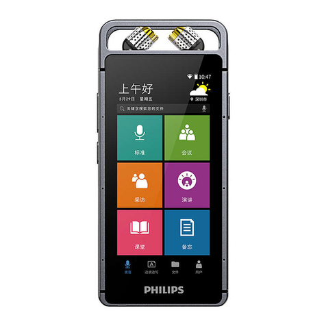 Philips VoiceTracer VTR9100 User manual