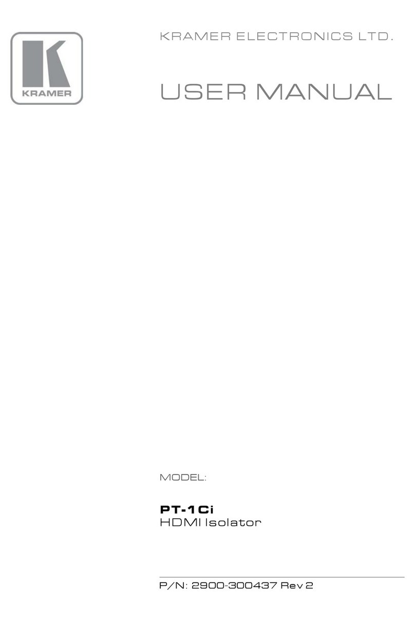 Kramer PT-1Ci User manual
