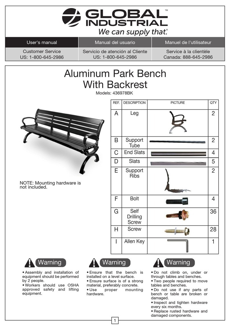 Global Industrial 436978BK user manual