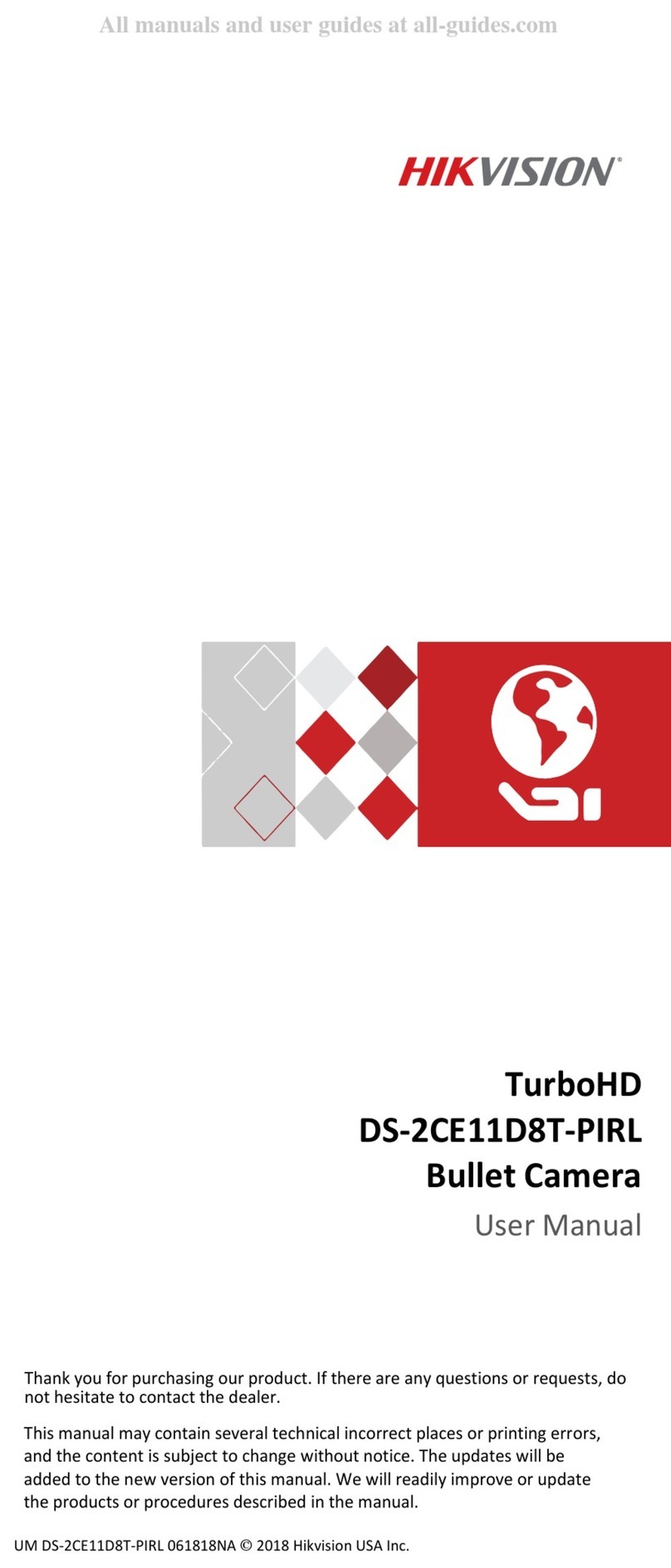 HIK VISION TurboHD DS-2CE11D8T-PERL user manual