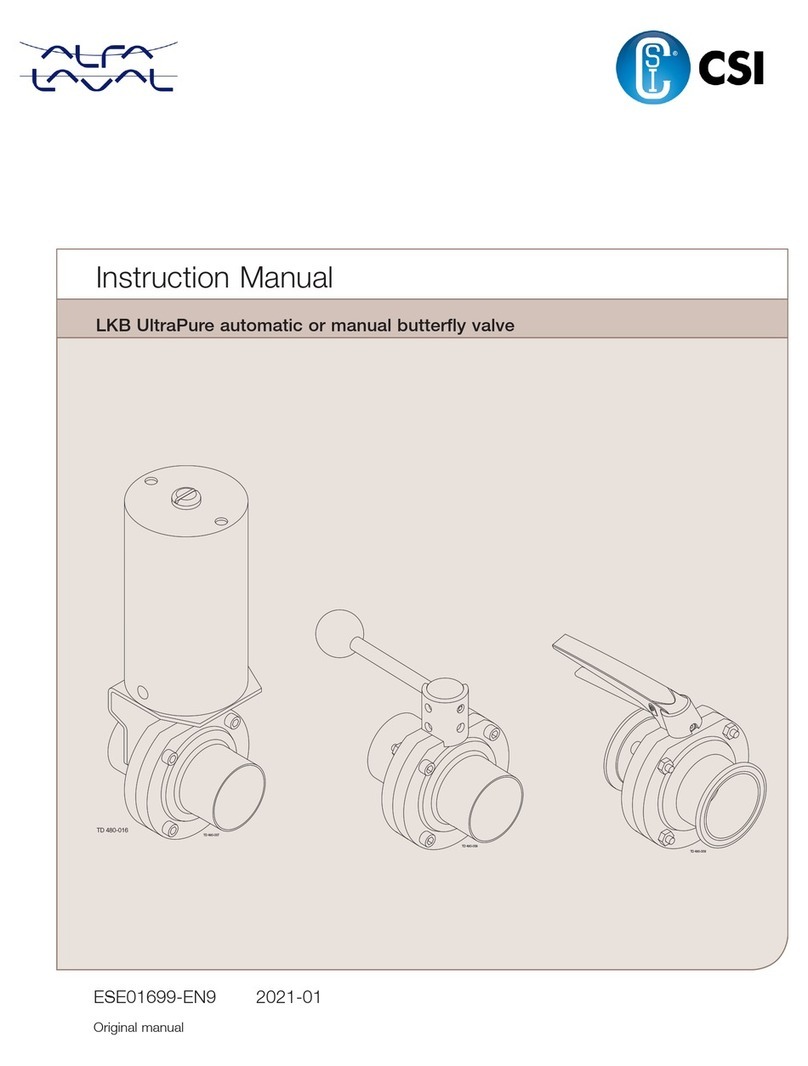 Alfalaval Tri-Clover LKB UltraPure User manual Alfalaval Tri-Clover LKB UltraPure User manual
