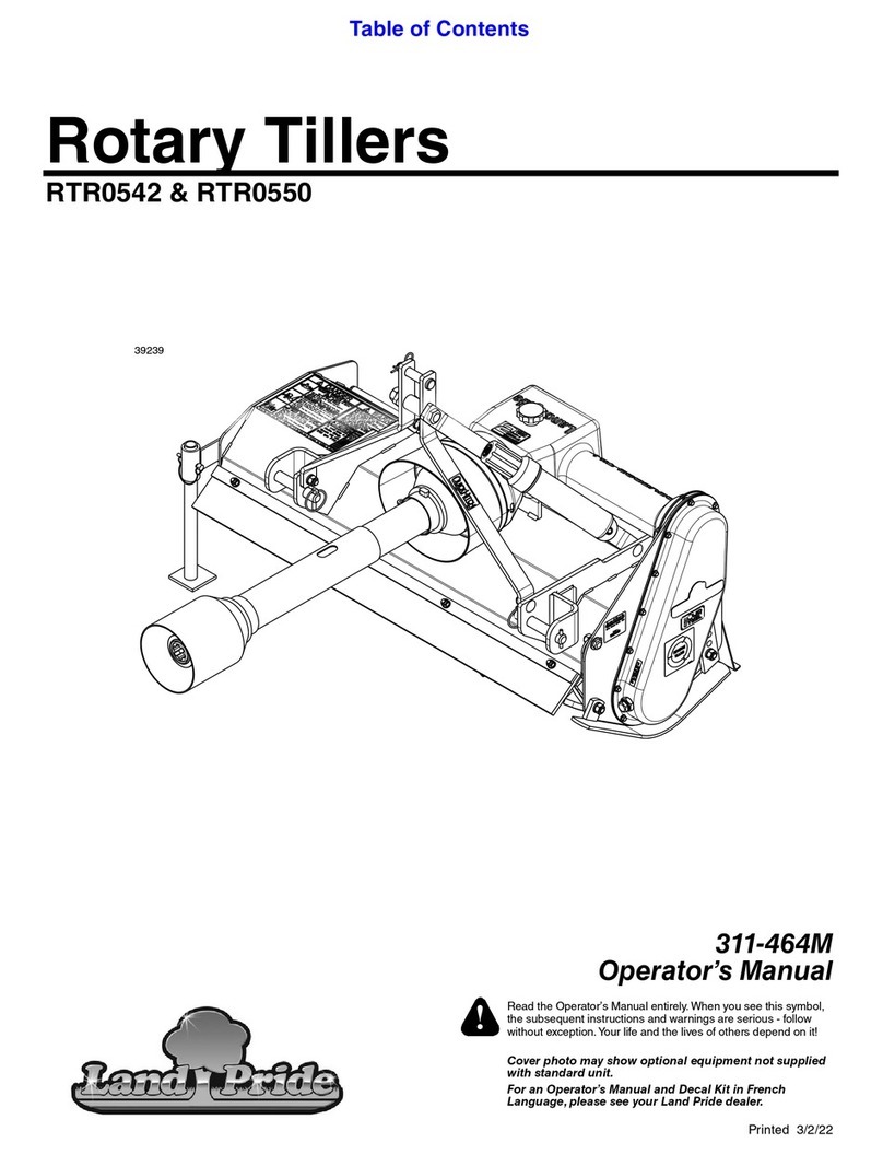 Land Pride RTR05 Series Operator's manual