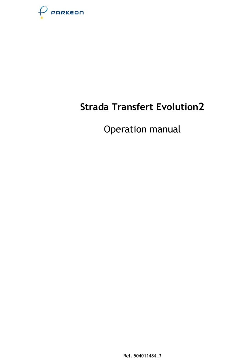 Parkeon Strada Transfert Evolution 2 Operation manual