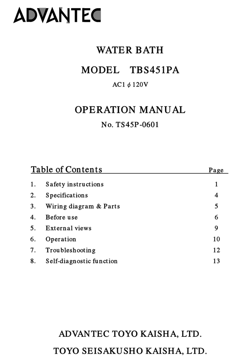 Advantec TBS451PA Operation manual