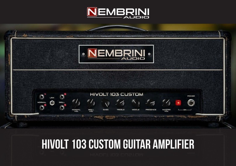 Nembrini Audio HIVOLT 103 User manual