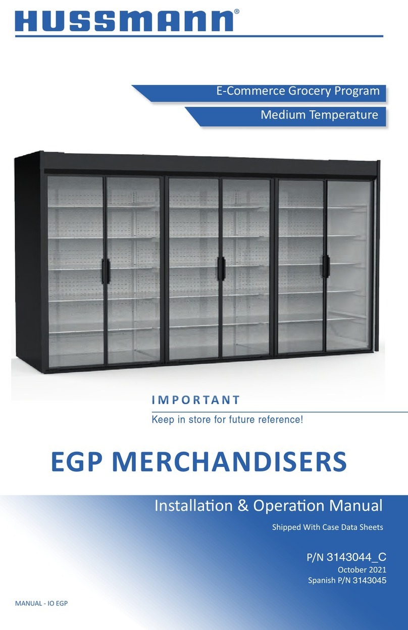 Hussmann EGP MERCHANDISERS User manual