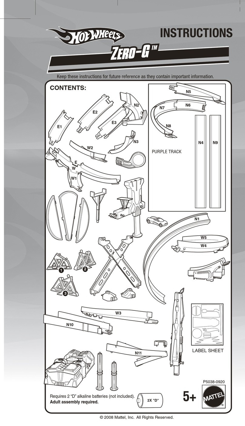 Mattel Hot Wheels Zero-G instructions