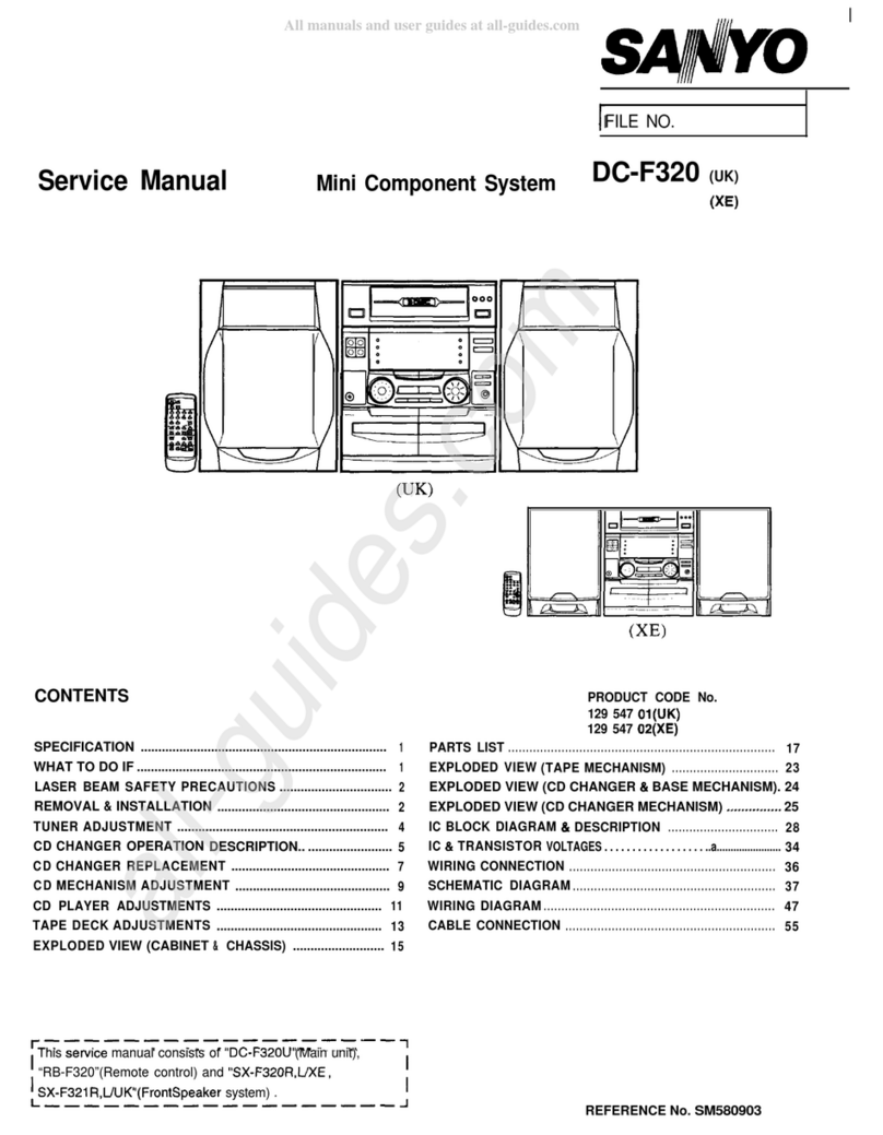 Sanyo DC-F320 User manual