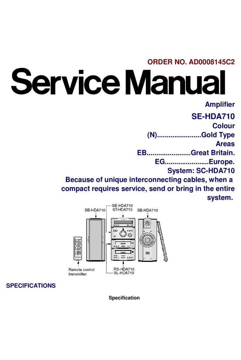 Technics SE-HDA710 User manual