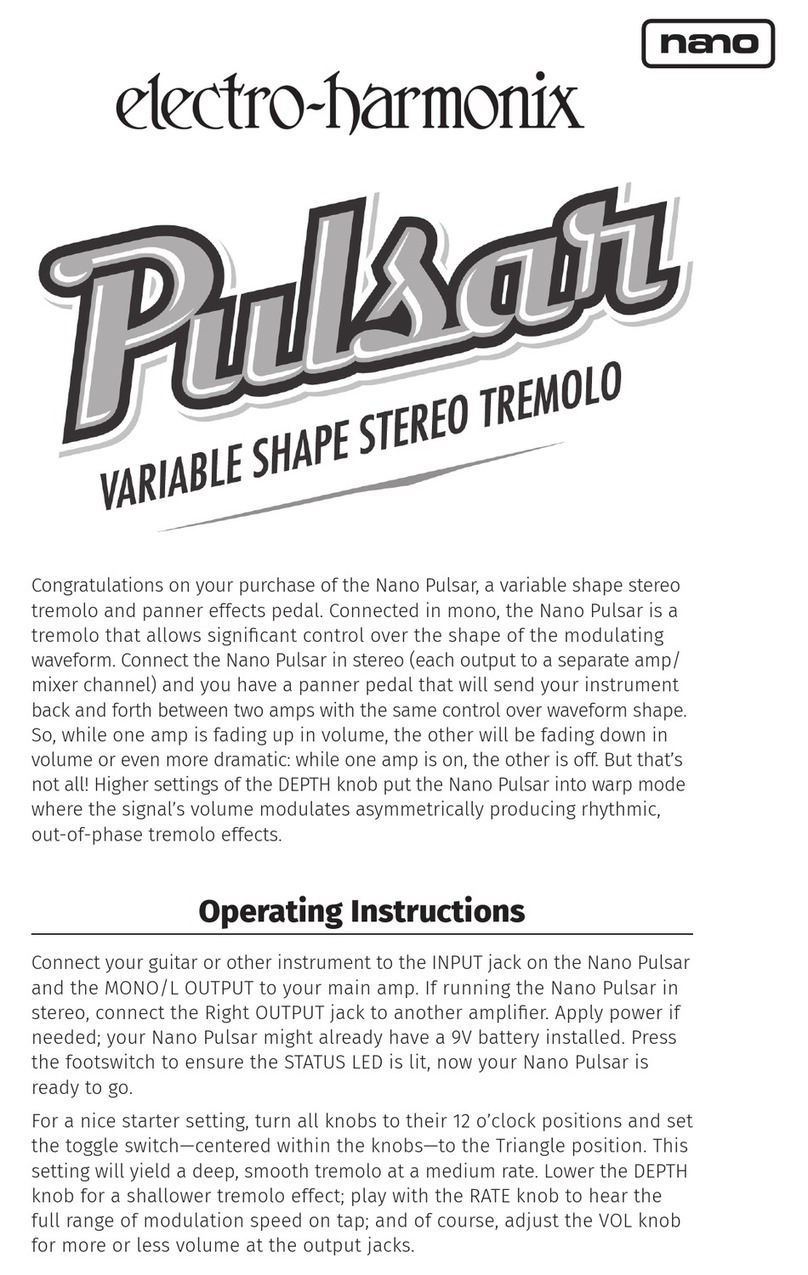 NANO Pulsar operating instructions