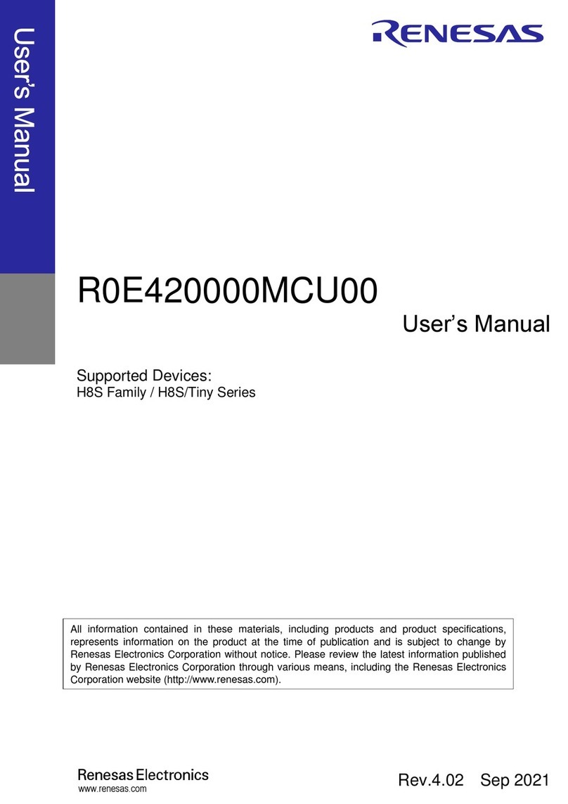 Renesas R0E420000MCU00 user manual