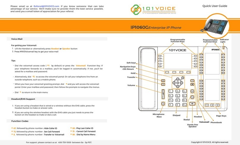 101VOICE IP1060G Quick user guide