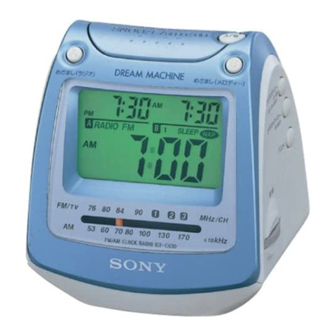 Sony DREAM MACHINE ICF-C630L operating instructions