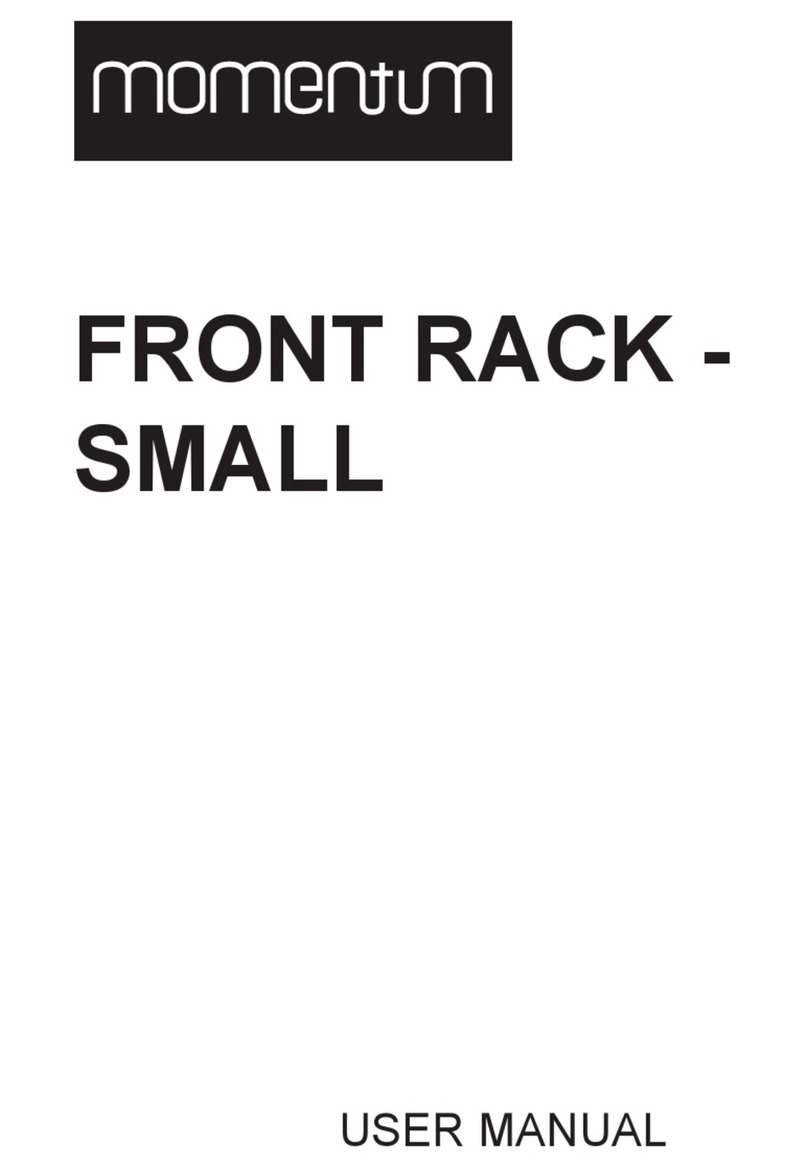 Momentum FRONT RACK - SMALL User manual