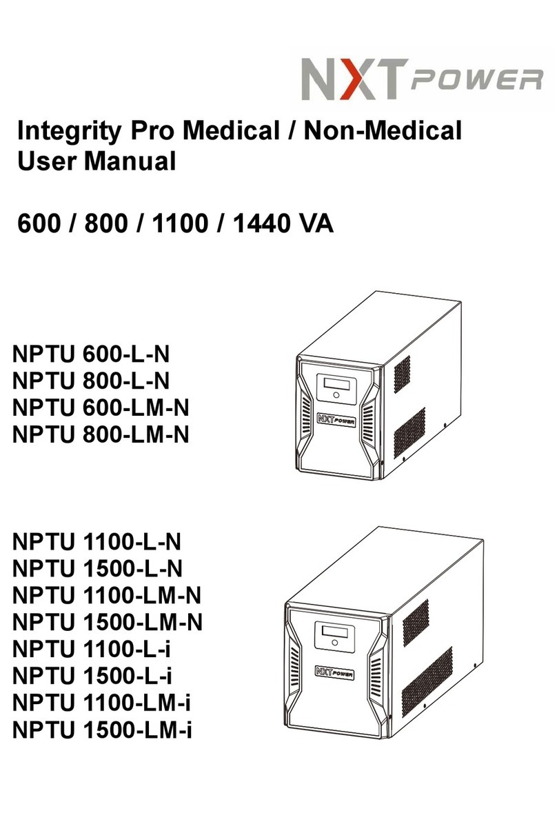 NXT Power NPTU 600-L-N user manual