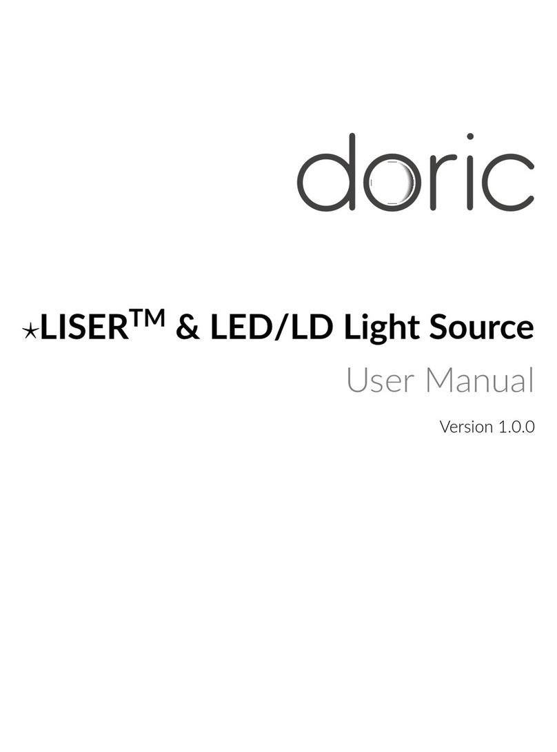 DORIC LISER & LED Series user manual