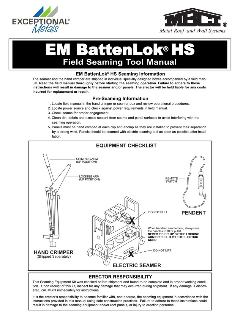 MBCI EM BattenLok HS User manual