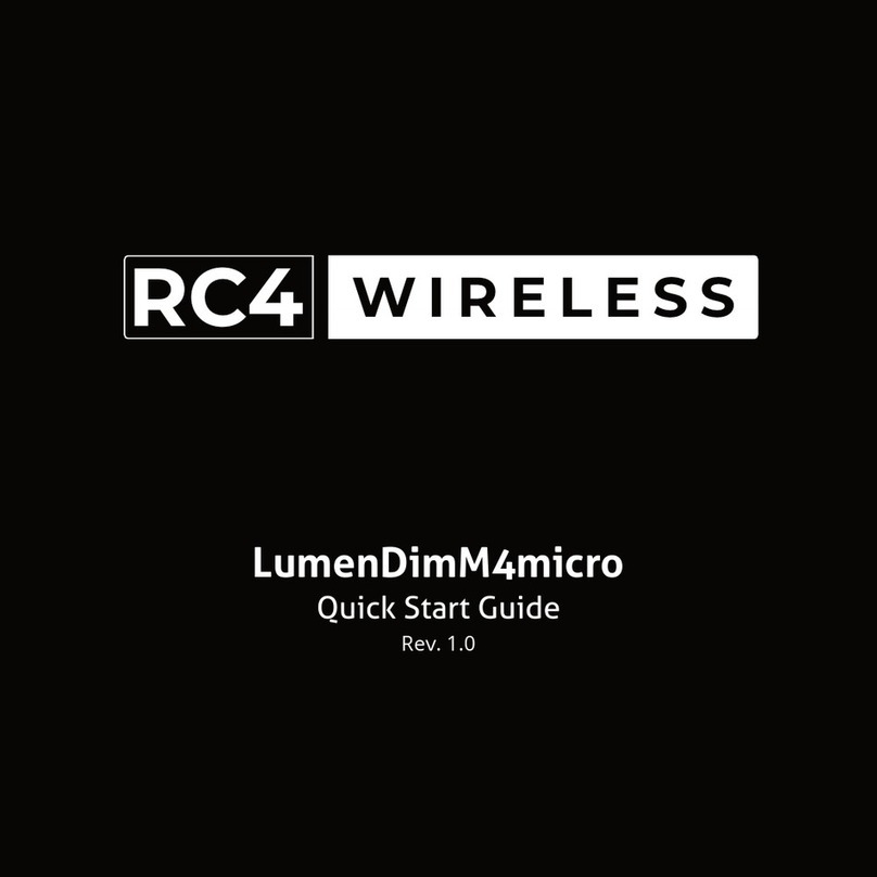 RC4 Wireless LumenDimM4micro quick start guide