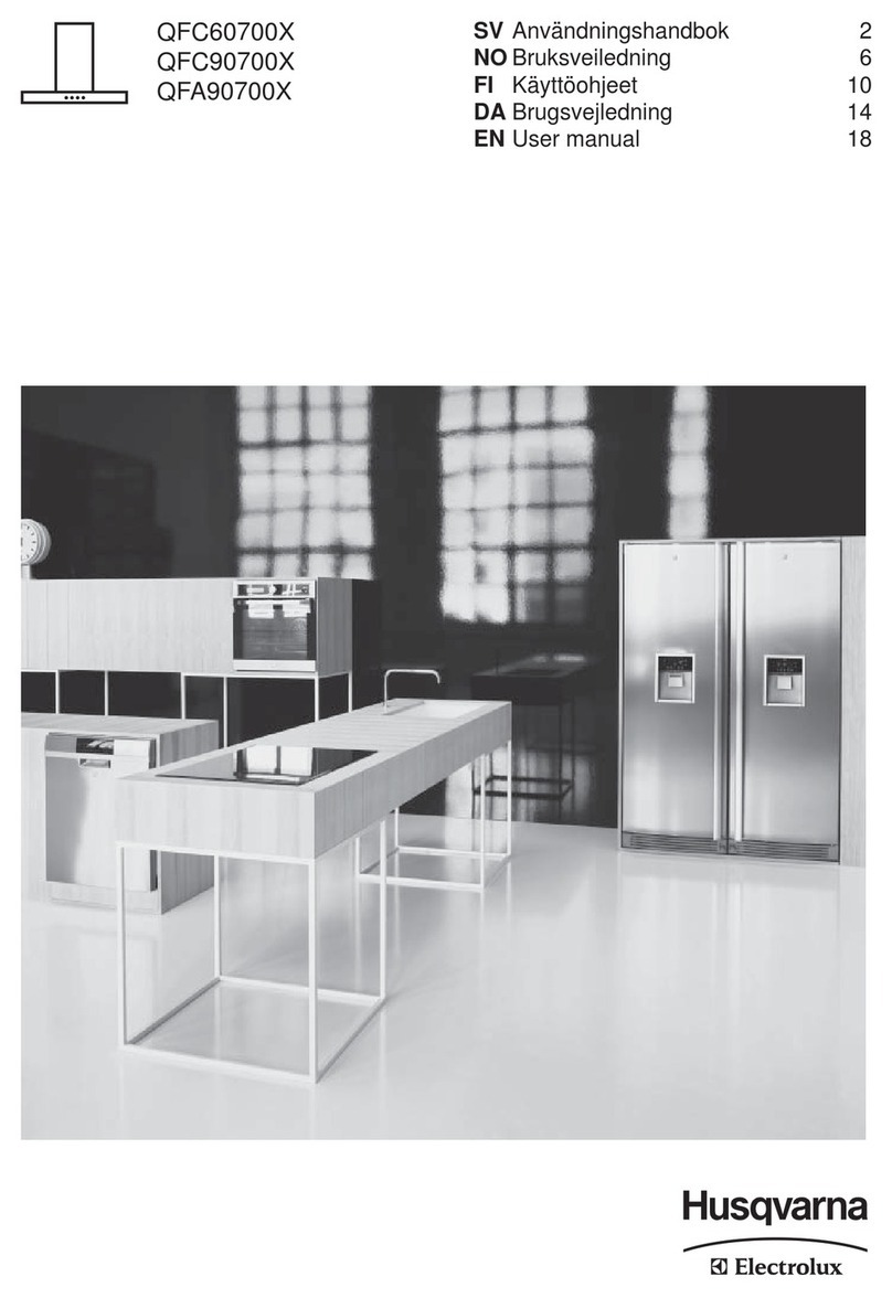 Electrolux Husqvarna QFC60700X User manual