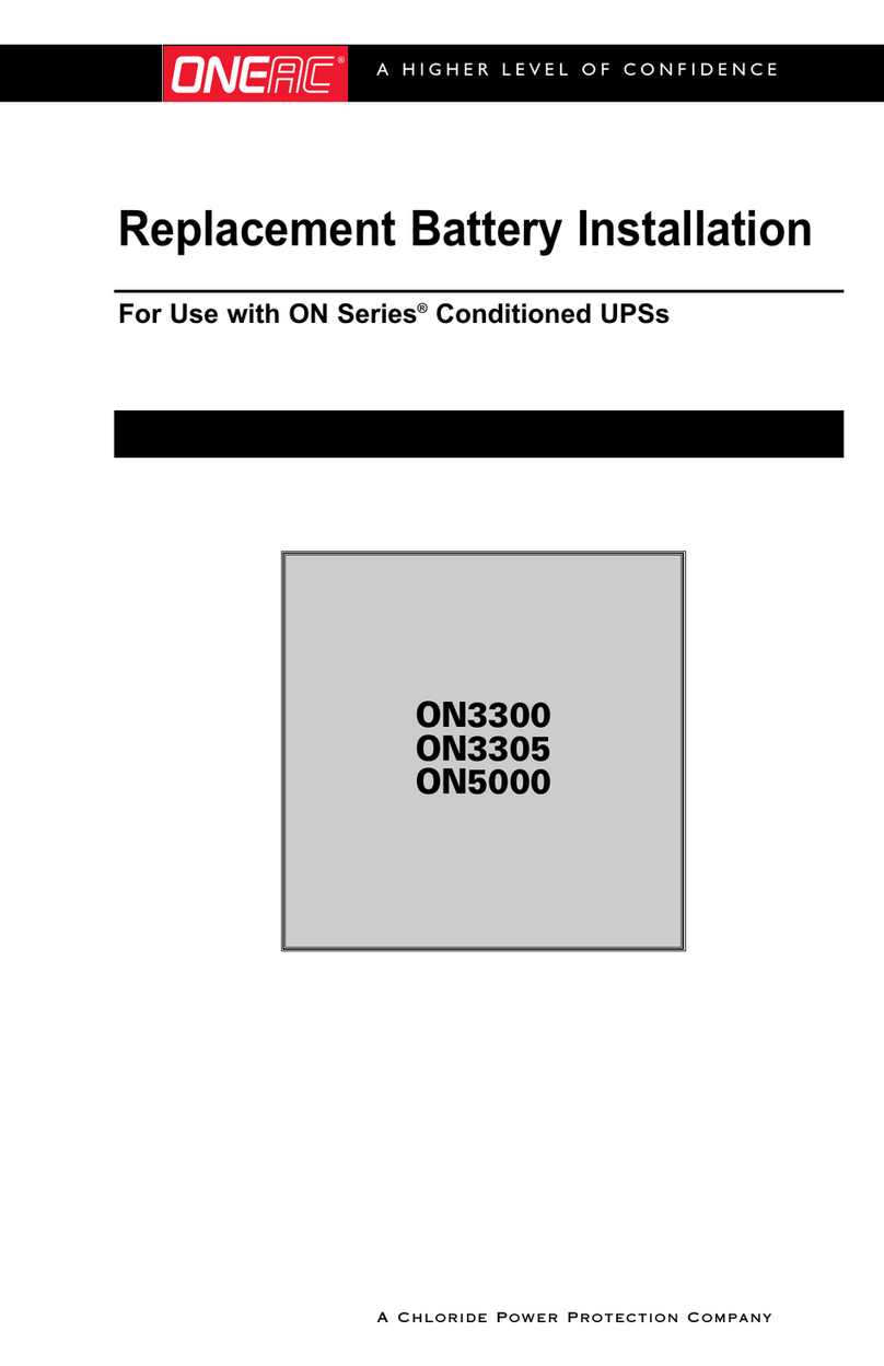 Chloride ONEAC ONBP-517 Installation