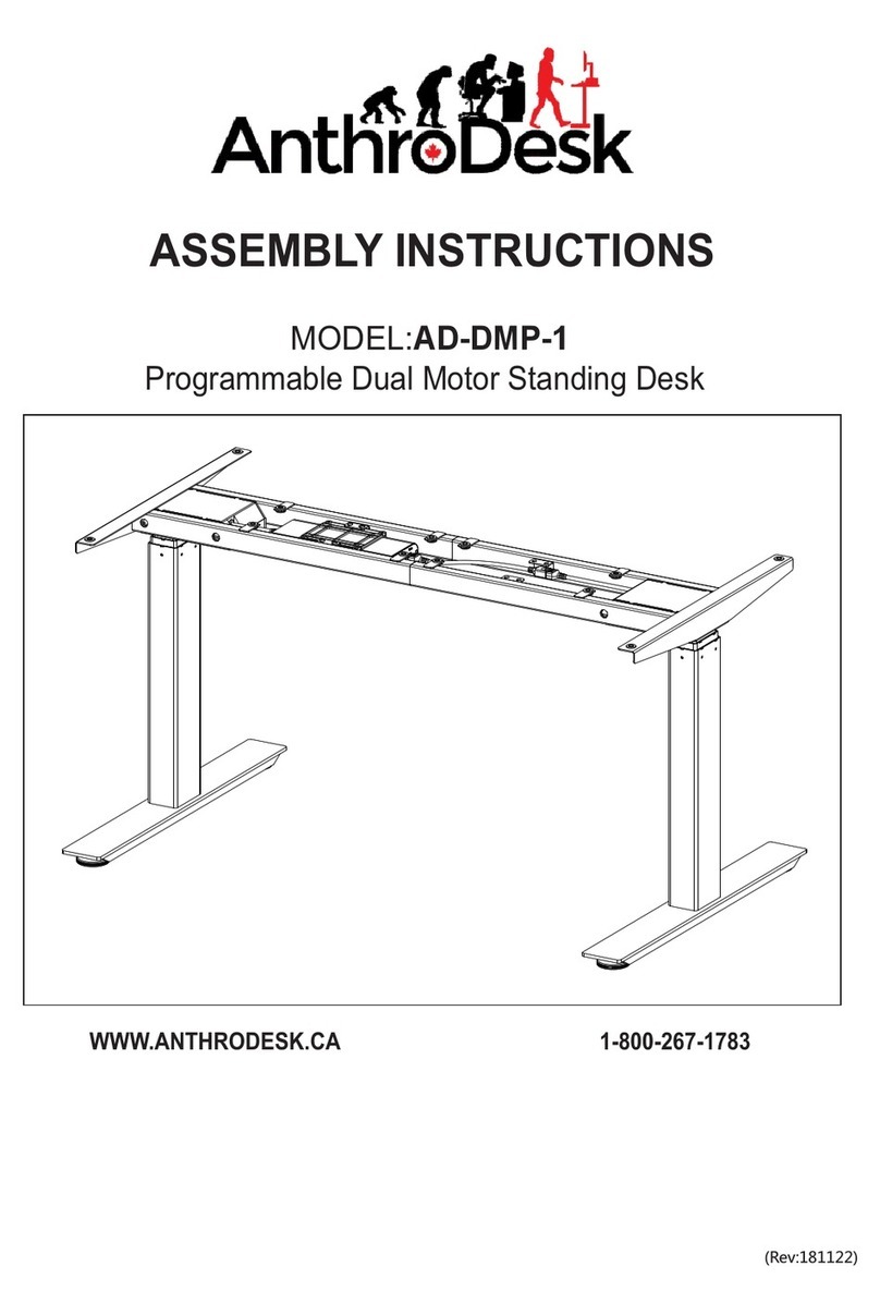 AnthroDesk AD-DMP-1 Assembly instructions
