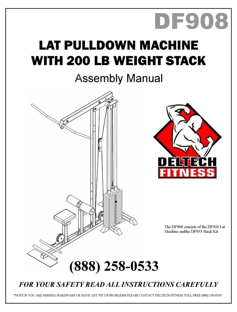 Deltech Fitness DF908 Assembly manual