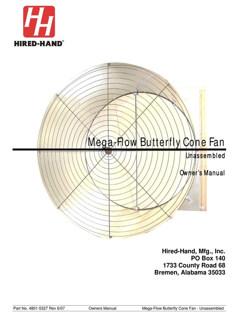HIRED-HAND Mega-Flow Butterfly owner's manual