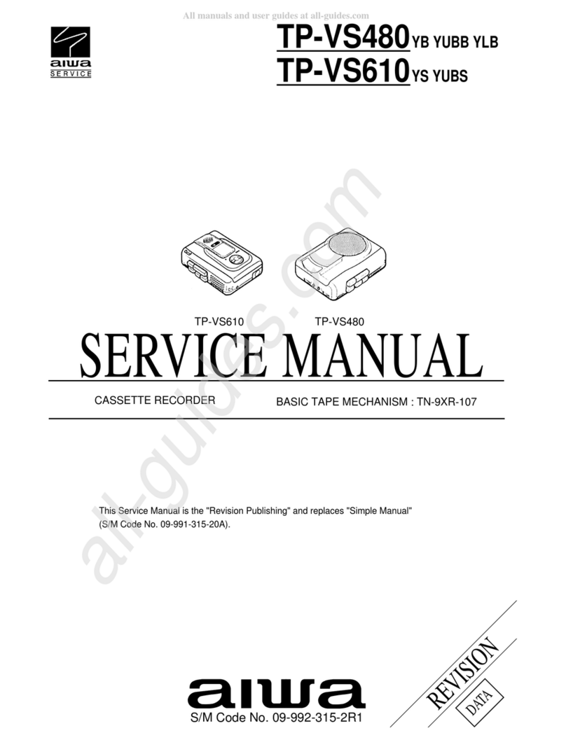 Aiwa TP-VS480 Service manual