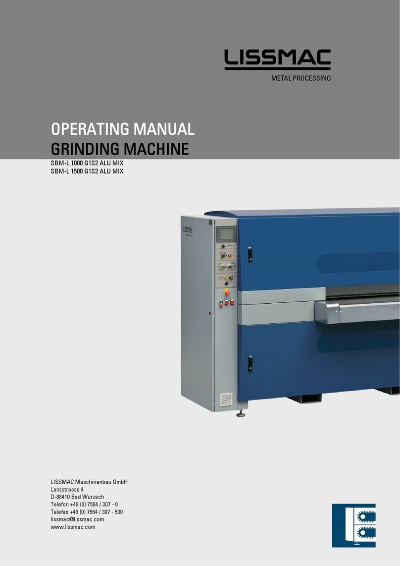 Lissmac SBM-L 1000 G1S2 ALU MIX operating manual