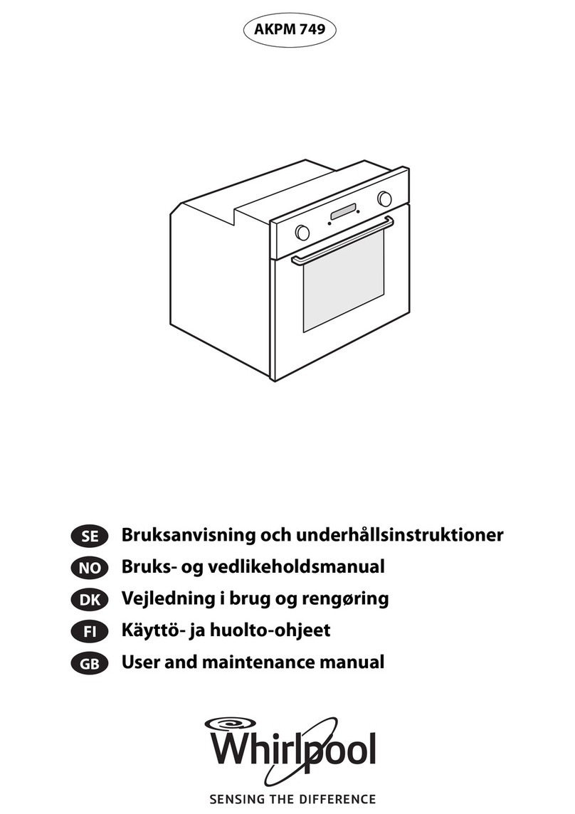 Whirlpool AKPM 749 User and maintenance manual