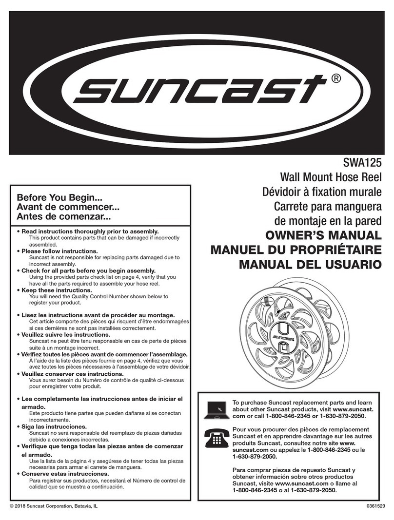Suncast SWA125 owner's manual
