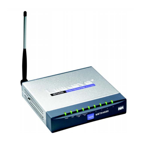 Linksys WET54GS5 - Wireless-G EN Bridge Original operating instructions