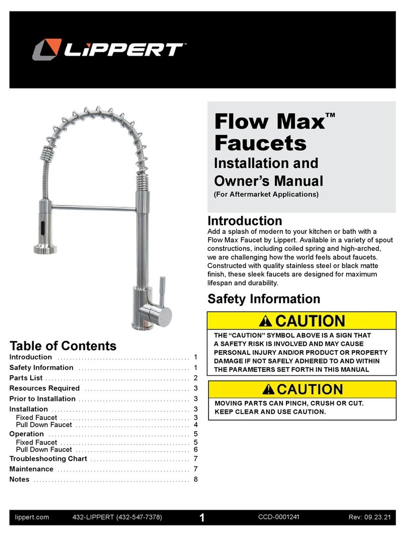 Lippert Flow Max 719323 Installation and owner's manual