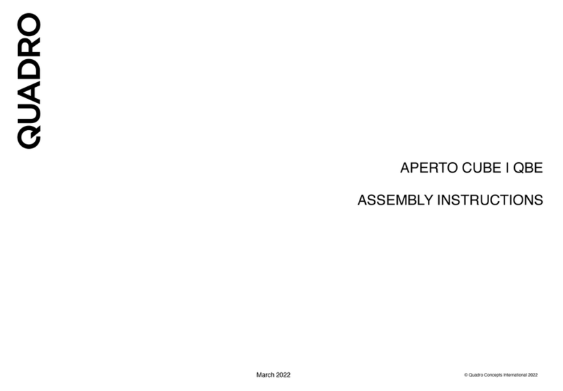 Quadro APERTO CUBE Assembly instructions