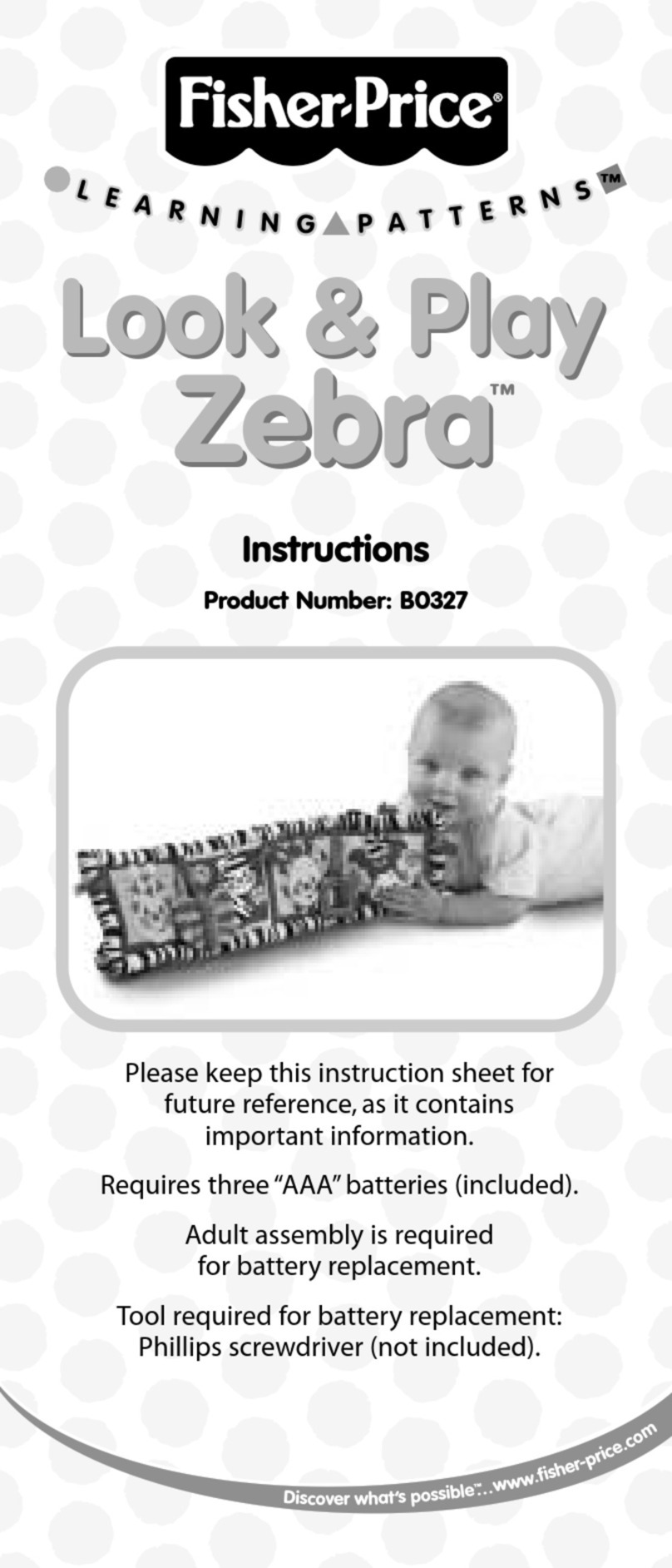 Fisher-Price Look & Play Zebra instructions