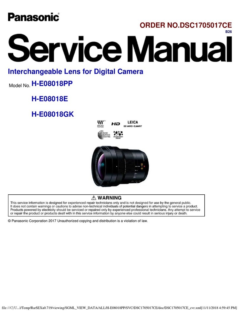 Panasonic H-E08018PP User manual Panasonic H-E08018PP User manual